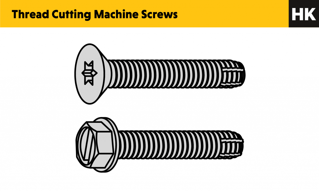 3 Types of Common Metal Screws